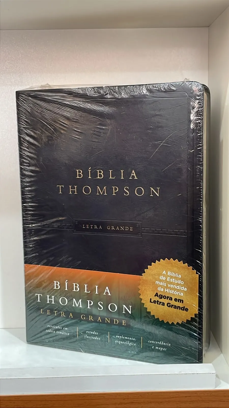 Bíblia Thompson Letra Grande com capa preta